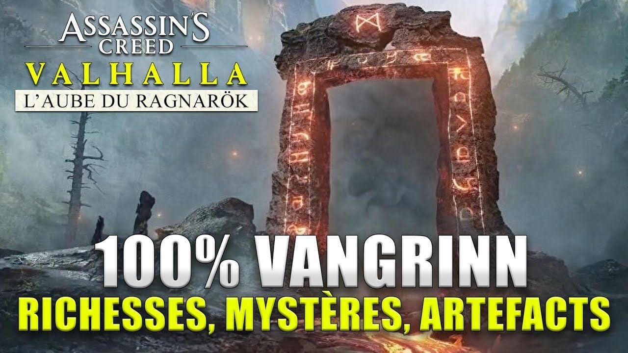 ASSASSIN'S CREED VALHALLA : 100% VANGRINN : Richesses, Mystères, Artefacts GUIDE TERRITOIRES