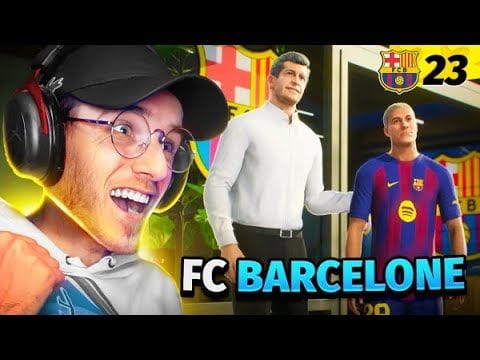 Les DÉBUTS de YAMINE JUNIOR au CLUB MYTHIQUE du FC BARCELONE ! (Carrrière Yamine Junior #23)