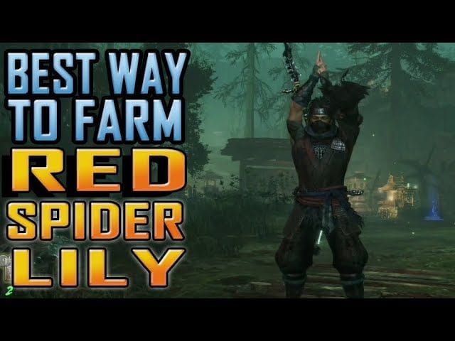 NIOH 2 - The BEST way to farm RED SPIDER LILY early game