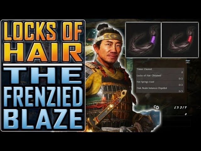 NIOH 2 - All LOCKS OF HAIR in The Frenzied Blaze