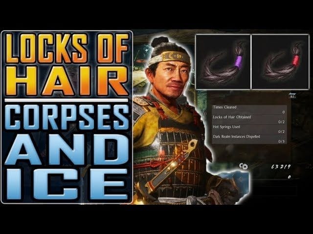 NIOH 2 - All LOCKS OF HAIR in Corpses and Ice