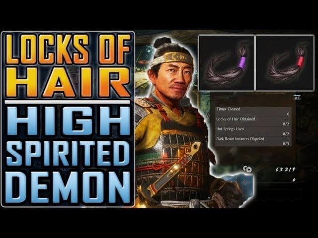 NIOH 2 - All LOCKS OF HAIR in The High-spirited Demon