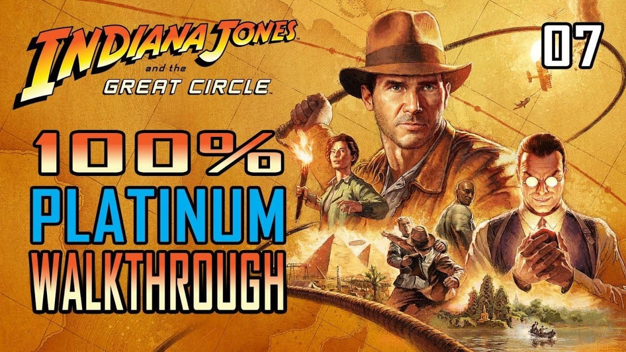 INDIANA JONES AND THE GREAT CIRCLE - 100% Platinum Walkthrough 7/16 (PS5) - Trophy/Achievement Guide