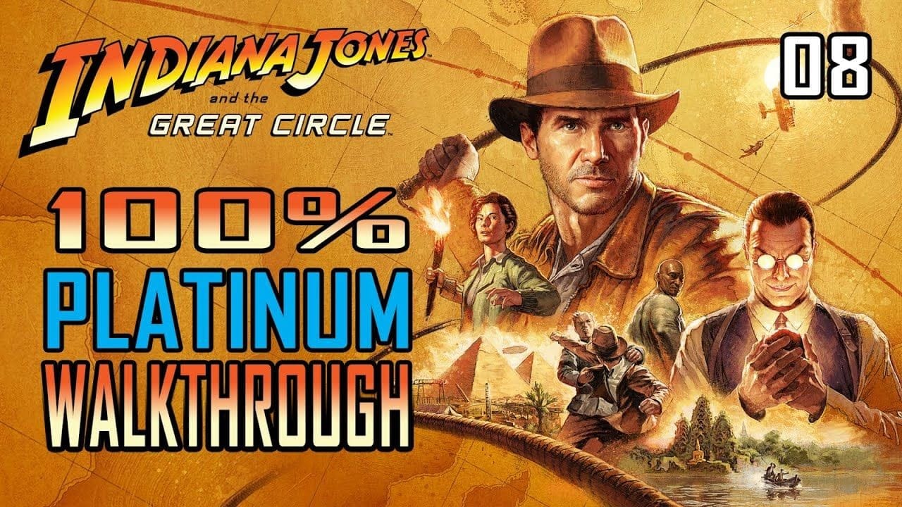 INDIANA JONES AND THE GREAT CIRCLE - 100% Platinum Walkthrough 8/16 (PS5) - Trophy/Achievement Guide