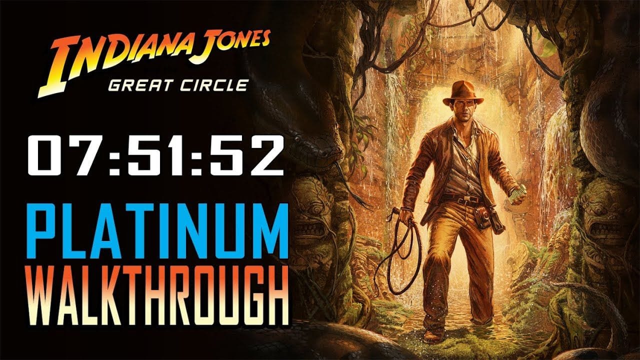 INDIANA JONES AND THE GREAT CIRCLE - Platinum Walkthrough 07:51:52 (PS5) Trophy/Achievement Guide