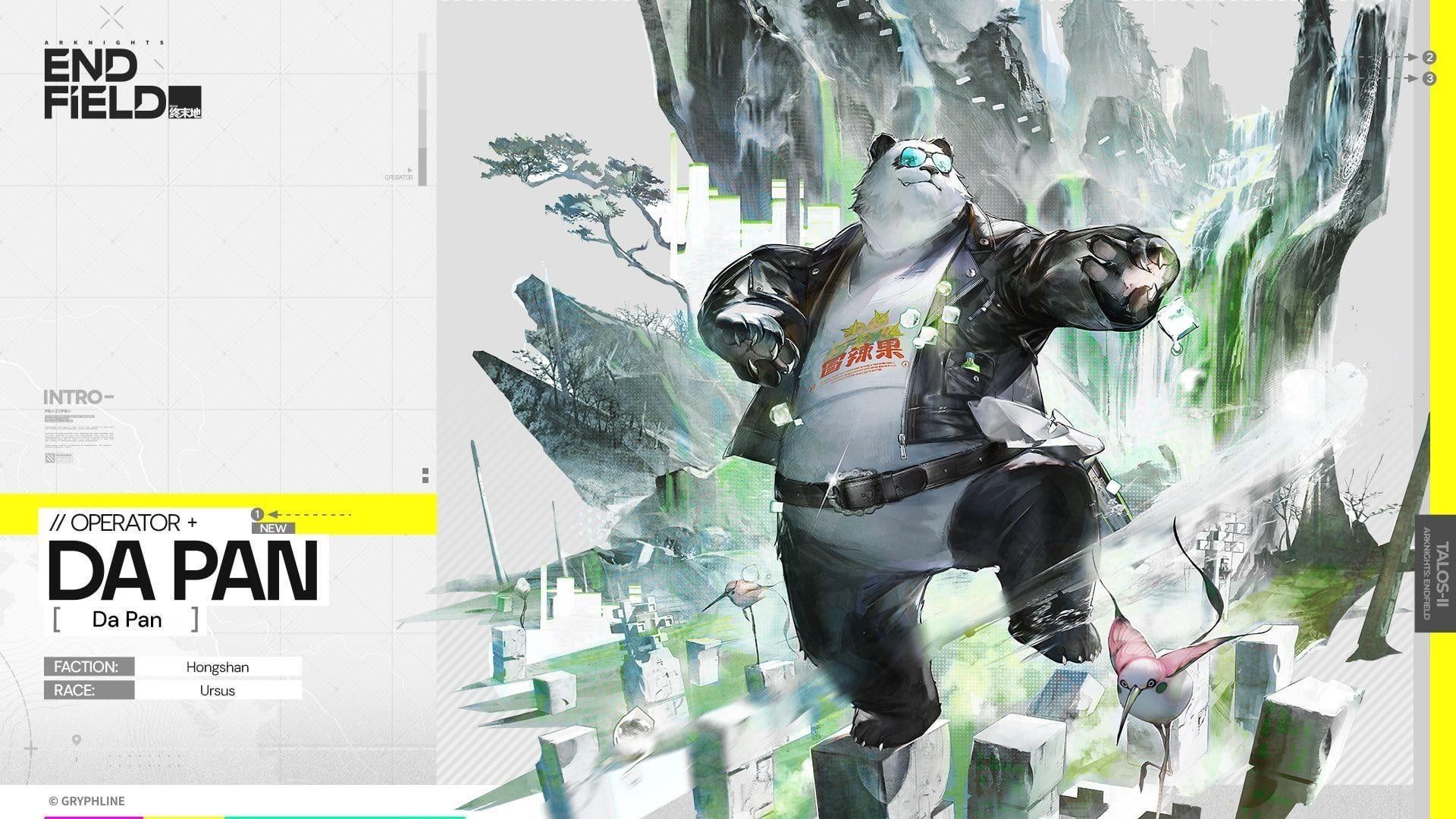 Da Pan Arknights Endfield : meilleure équipe, meilleur équipement, cadeau… Notre guide pour optimiser la construction de ce personnage thermique