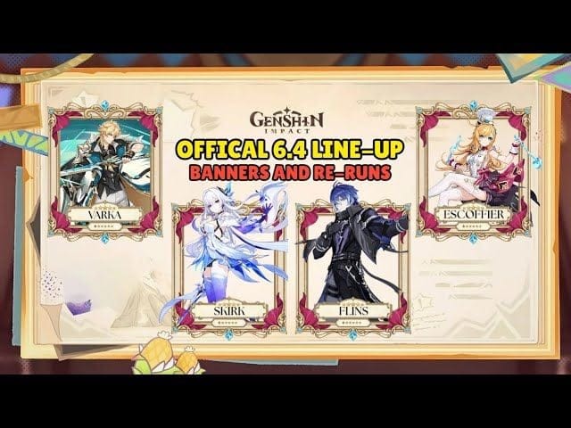 Genshin Impact Version 6.4 Banner Leaks Analysis | Varka Release, Skirk Rerun & Phase Speculation