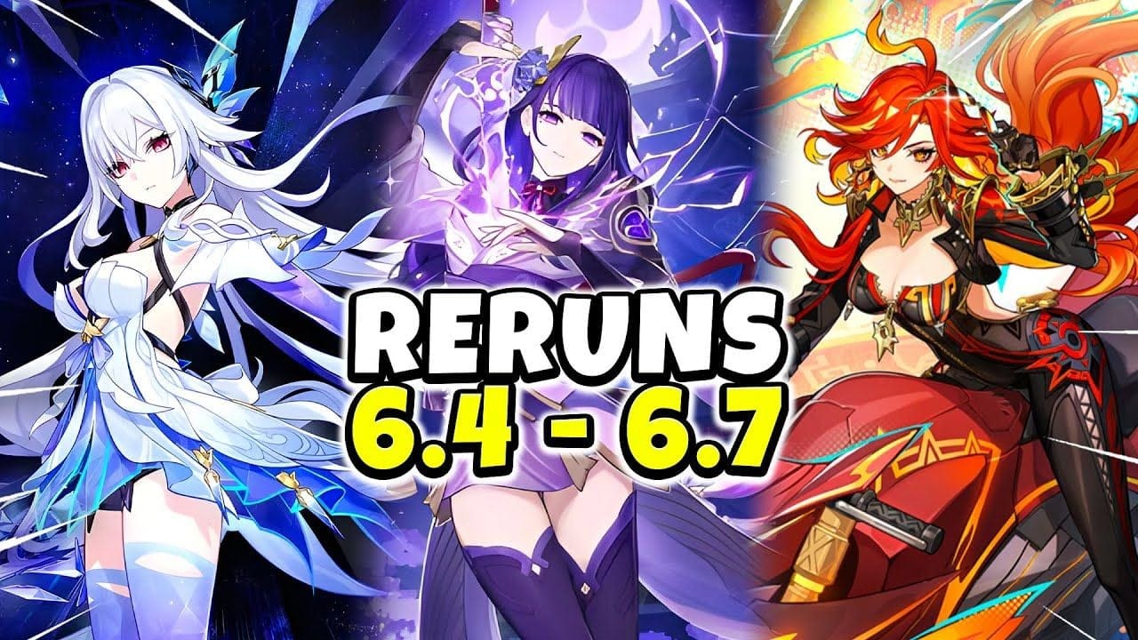 JUST IN! RERUN BANNERS FROM 6.4 - 6.7 ROADMAP! DO NOT MISS THESE - Genshin Impact