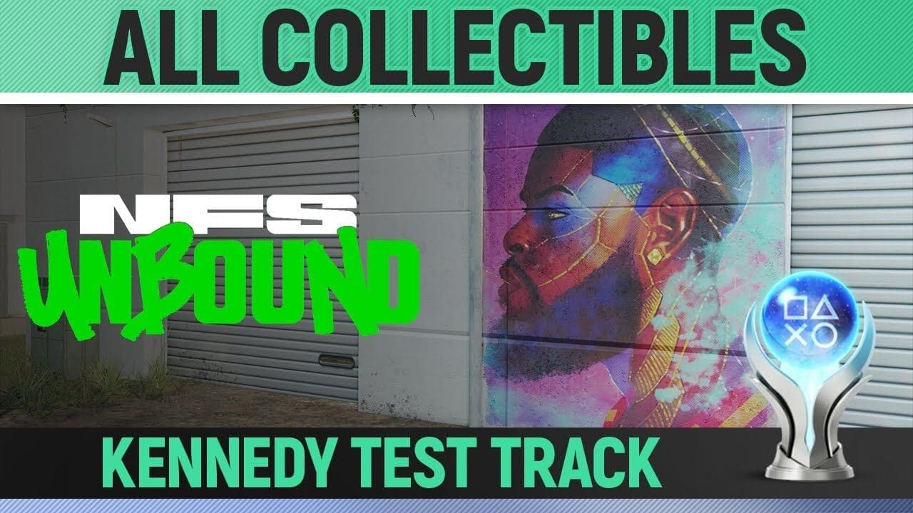 Need for Speed Unbound - Kennedy Test Track - All Collectibles 🏆 Bear Champs, Street Art, Billboards
