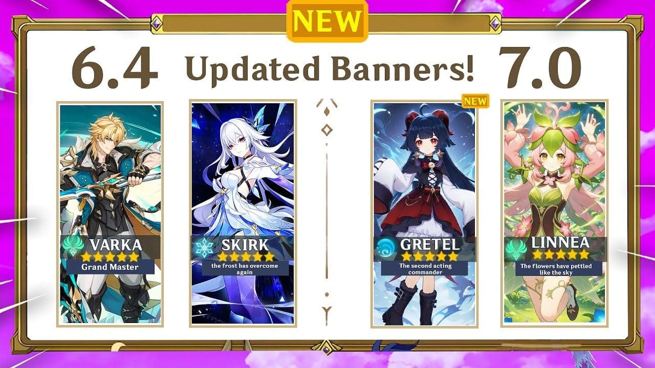 JUST UPDATED! CONFIRMED 6.4 - 7.0 BANNER ROADMAP! + RERUNS - Genshin Impact
