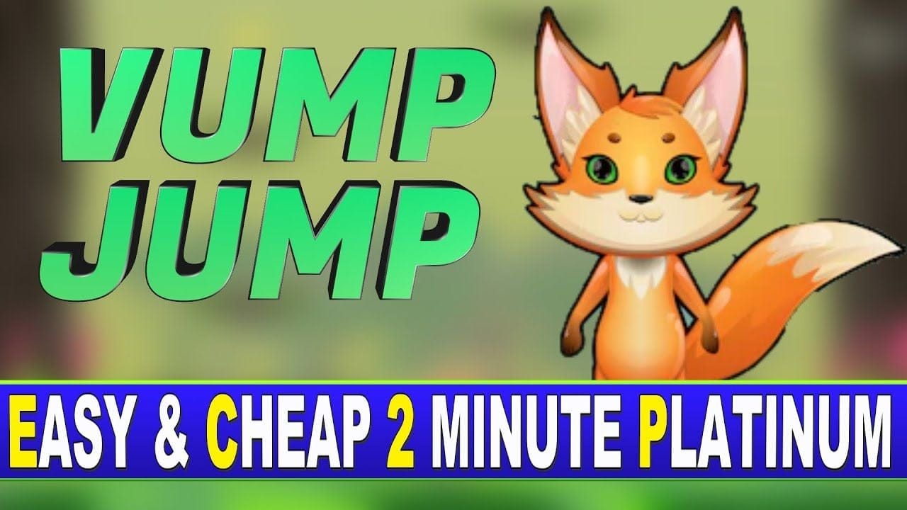 Easy & Cheap 2 Minute Platinum Game - Vump Jump Trophy Guide - Stackable PS4, PS5