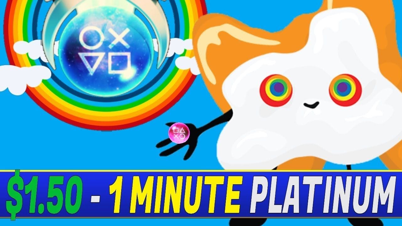 New Cheap 1 Minute Platinum Game | Rainbow Mix Trophy Guide - PS4, PS5