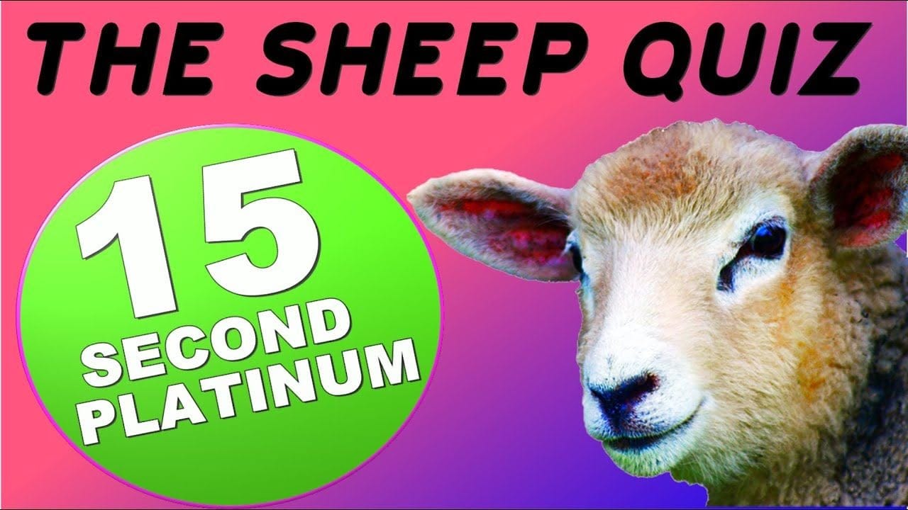 Easy & Cheap 15 Second Platinum Game - The Sheep Quiz - Stackable PS4, PS5