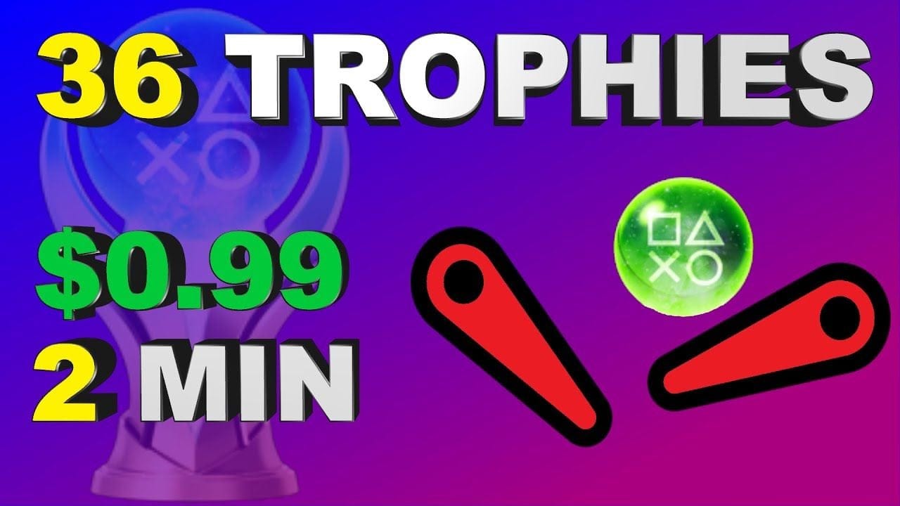New Easy $1 Platinum Game | 36 Trophies in 2 Minutes - Pinball Machine 3