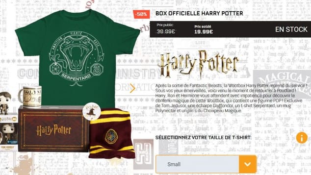 [PROMO] Box Harry Potter à moins de 20€