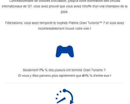 Stats platine GT7!