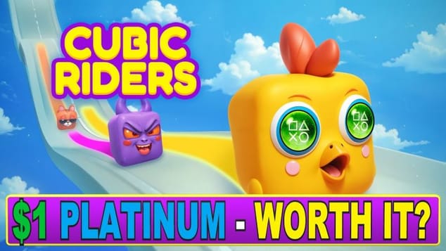 New Easy $1 Platinum Game PS4, PS5 - Worth It? | Cubic Riders Quick Trophy Guide