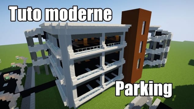 Minecraft - Tuto ville moderne #18 - Parking 1/2