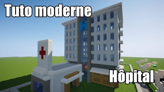 Minecraft - Tuto ville moderne #20 - Hôpital