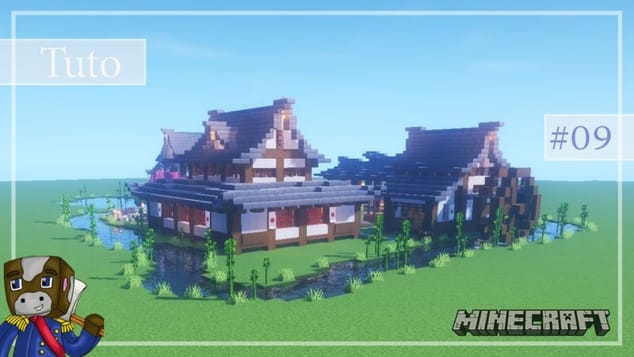 Minecraft - Tuto Construire un Village Japonais de A à Z #09 - La Rivière