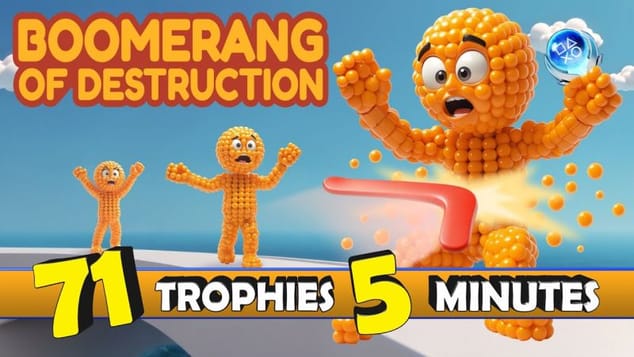 Easy & Quick Platinum With 71 Trophies - Boomerang of Destruction Quick Trophy Guide