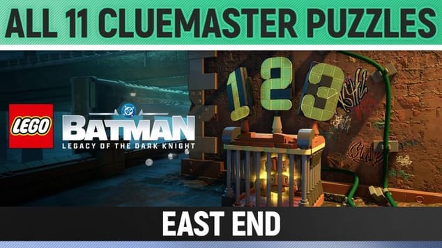 LEGO Batman: Legacy of the Dark Knight - All 11 Cluemaster Puzzles - East End - Amusement Mile