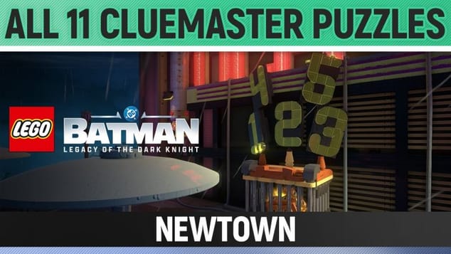LEGO Batman: Legacy of the Dark Knight - All 11 Cluemaster Puzzles - Newtown