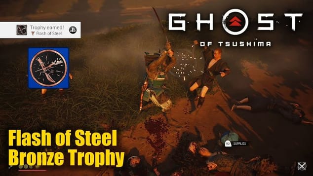 Ghost of Tsushima - Flash of Steel Trophy Guide (Defeat 20 enemies with a Perfect Parry.)
