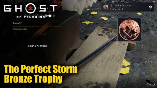 Ghost of Tsushima - The Perfect Storm Trophy Guide (Fully upgrade your sword.)