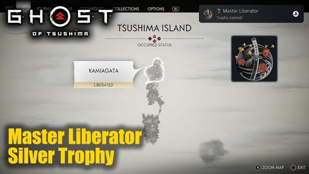 Ghost of Tsushima - Master Liberator Trophy Guide (Liberate the entirety of Tsushima Island.)