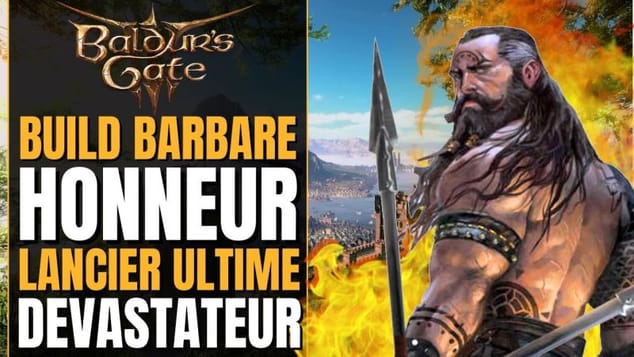 Baldur's Gate 3 Build HONNEUR : Barbare LANCIER & DÉGÂTS ULTIME | Multiclasse | Karlach