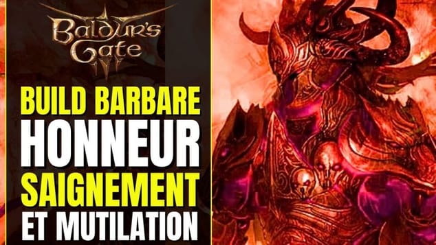 Baldur's Gate 3 Build HONNEUR : Barbare TONNERRE, SAIGNEMENT & MUTILATION ULTIME | BG3 Build fr