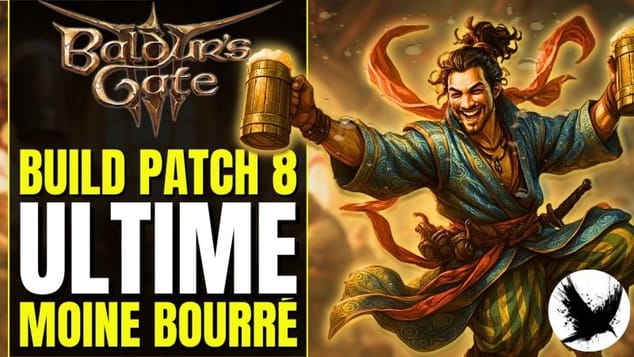 🍺 Le moine ivre met de SACRÉES PATATES | Build BG3 Patch 8 Multiclasse Voie de l'Ivresse