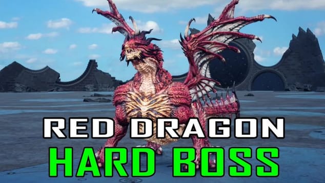 Final Fantasy 7 Rebirth - EASY WAY to defeat RED DRAGON on Hard Mode