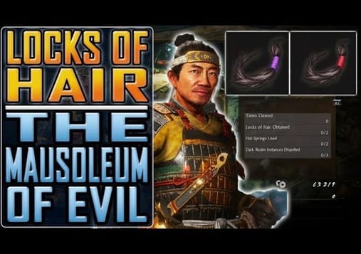 NIOH 2 - All LOCKS OF HAIR in The Mausoluem of Evil