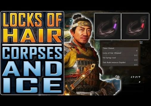 NIOH 2 - All LOCKS OF HAIR in Corpses and Ice