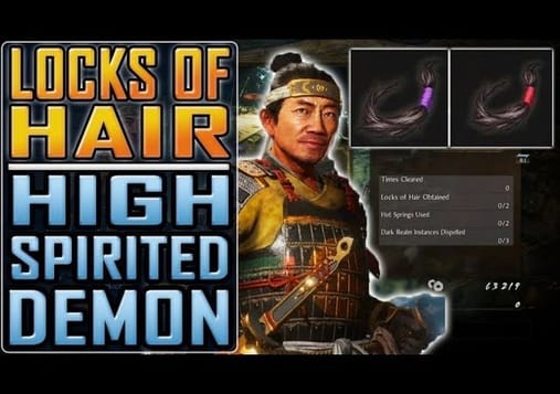 NIOH 2 - All LOCKS OF HAIR in The High-spirited Demon