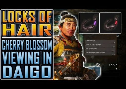 NIOH 2 - All LOCKS OF HAIR in Cherry Blossom Viewing in Daigo