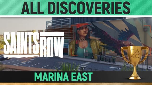 Saints Row - All Discoveries - Marina East 🏆 Photos, Pallets, Dumpster, History Locations