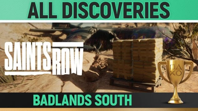 Saints Row - All Discoveries - Badlands South 🏆 Photos, Pallets, Dumpster, History Locations