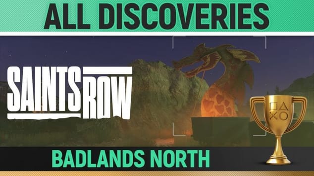 Saints Row - All Discoveries - Badlands North 🏆 Photos, Pallets, Dumpster, History Locations