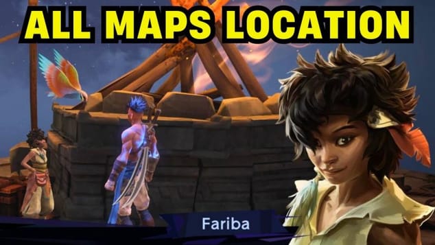 All Fariba Locations (Merchant that sells Maps) - Prince of Persia The Lost Crown