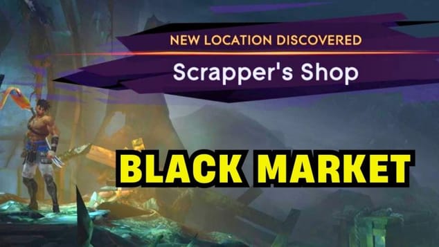 Where to find the Scrapper's Shop (BLACK MARKET) - Prince of Persia The Lost Crown