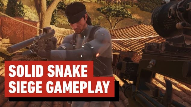 Rainbow Six Siege: Solid Snake Gameplay (Metal Gear Solid Update)