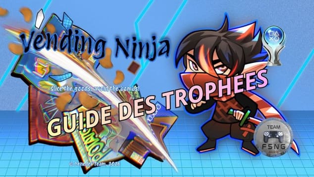 VENDING NINJA  guide trophée trophy guide CROSSBUY