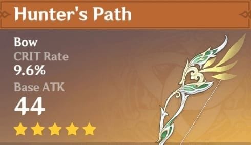 Hunter's path l'arme signature de tighnari