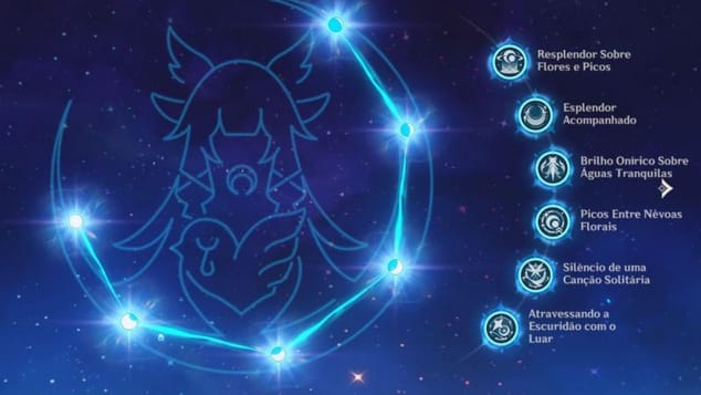Constellations de Colombina moon goddess