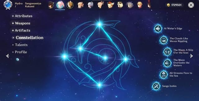 Constellations de Kokomi – Analyse complète c0 c6