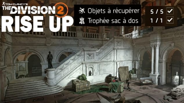 BIBLIOTHÈQUE DU CONGRÈS Tous les Objets + Trophée + écho Affectation Confidentielle - THE DIVISION 2