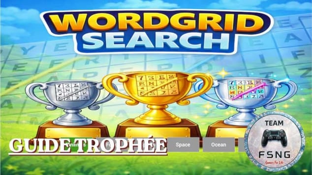 WORDGRID SEARCH  guide trophée trophy guide
